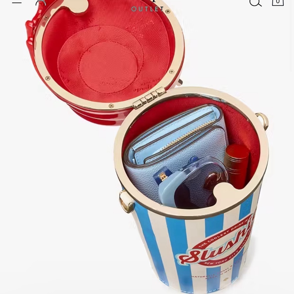 Kate Spade Red and Blue Slushie Crossbody Bag 3d - Picture 6 of 10